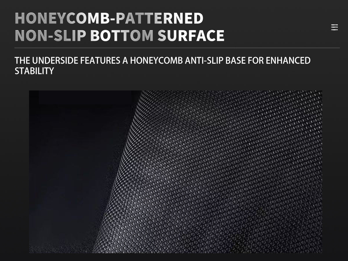 Honeycomb-patterned non-slip car boot mat