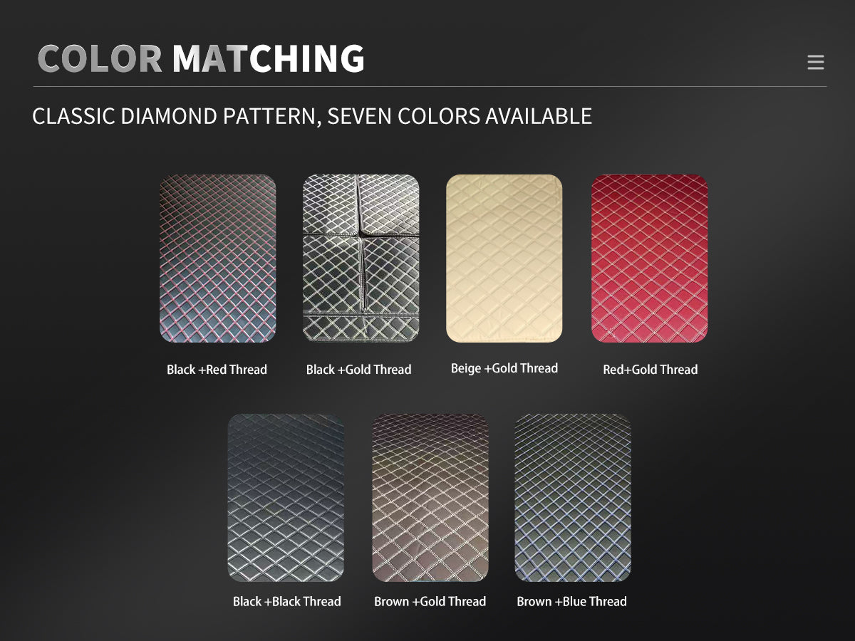 custom car boot liner color options