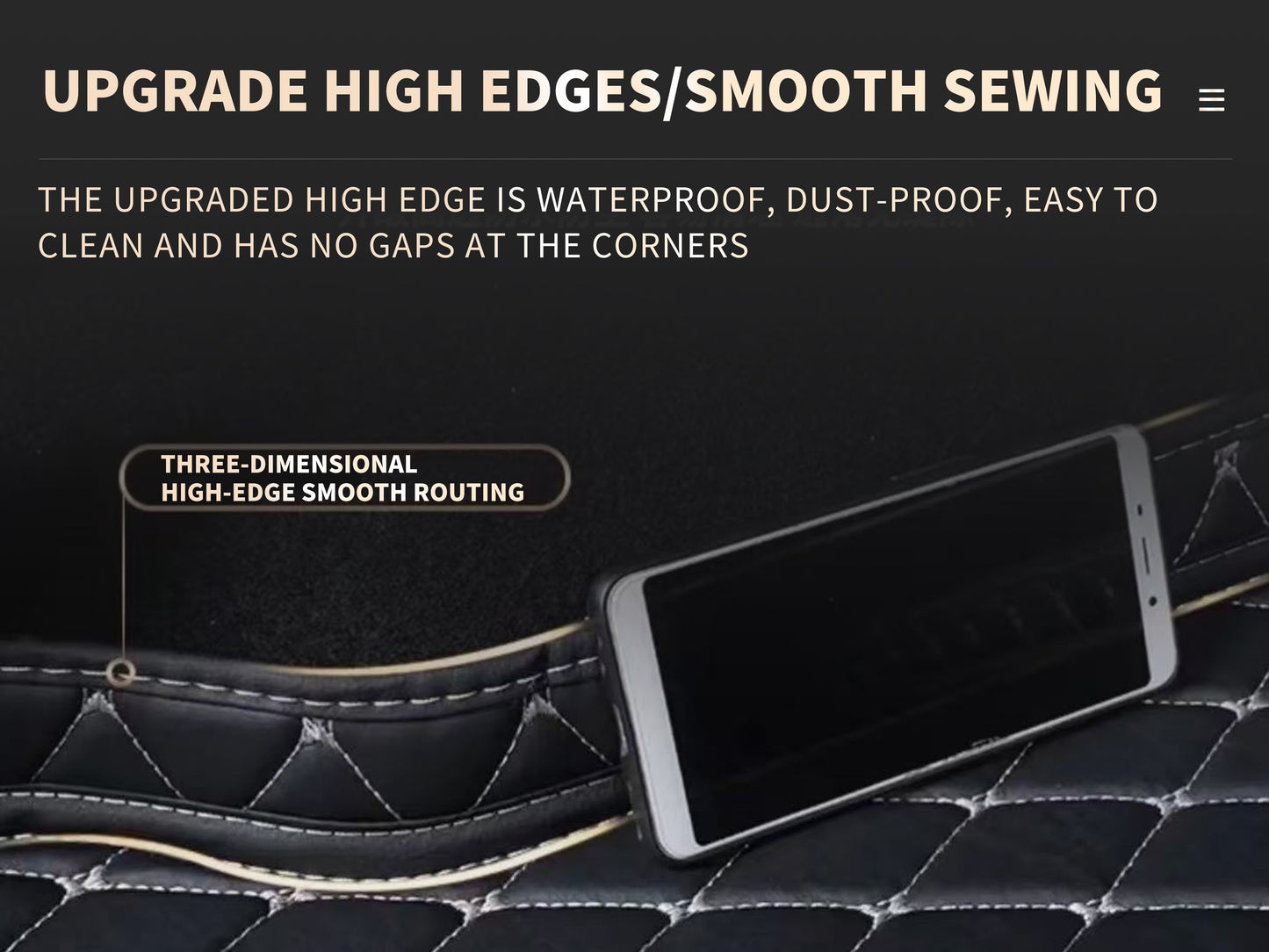 high-edge car boot protector