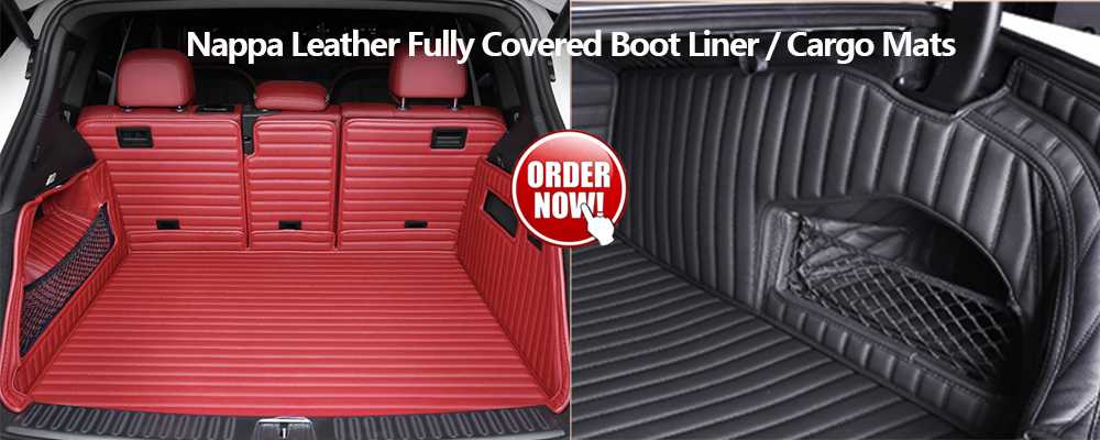 Handmade Custom Fit Nappa PU Leather 3D Boot Liner / Cargo Mats