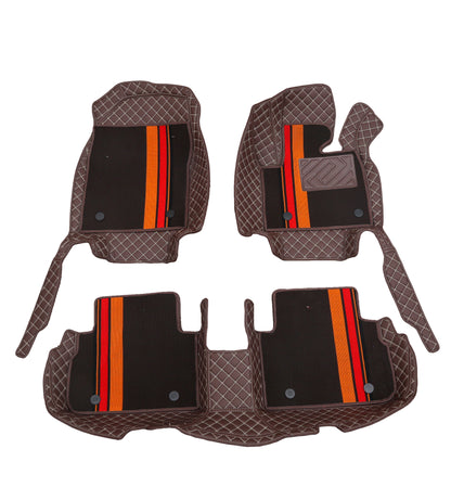 Handmade Custom Fit Nappa PU Leather Double Layers Floor Mats