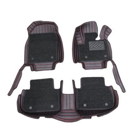 Handmade Custom Fit Nappa PU Leather Double Layers Floor Mats