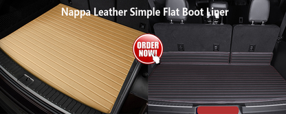 Handmade Custom Fit Nappa PU Leather Simple Flat Boot Liner