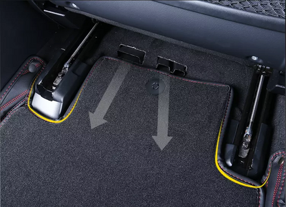 Handmade Custom Fit Nappa PU Leather Double Layers Floor Mats