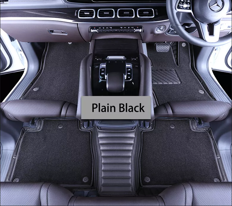 Handmade Custom Fit Nappa PU Leather Double Layers Floor Mats