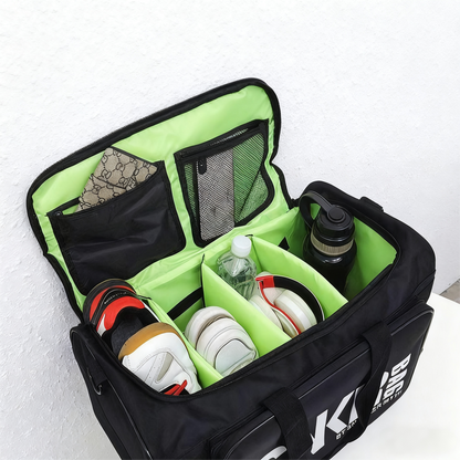 Large Capacity Partition Travel Bag | Detachable Compartment | Water-Resistant Sneaker & Weekend Duffel