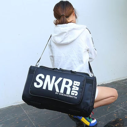 Large Capacity Partition Travel Bag | Detachable Compartment | Water-Resistant Sneaker & Weekend Duffel